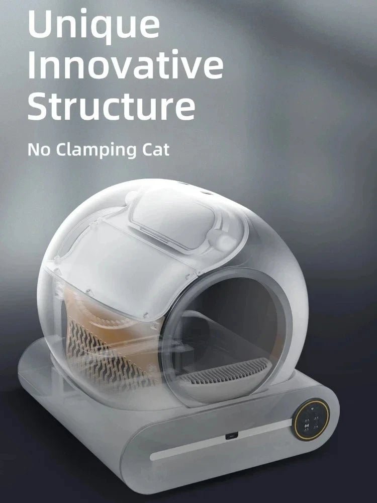Tonepie 65L Automatic Smart Cat Litter Box Self Cleaning Fully