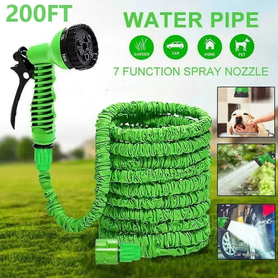 Expandable Magic Hose, High-Pressure Car Wash, 7Water Spraying