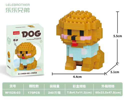 Hot Selling Particle Assembly Building Blocks Pet Cat Dog Assembly