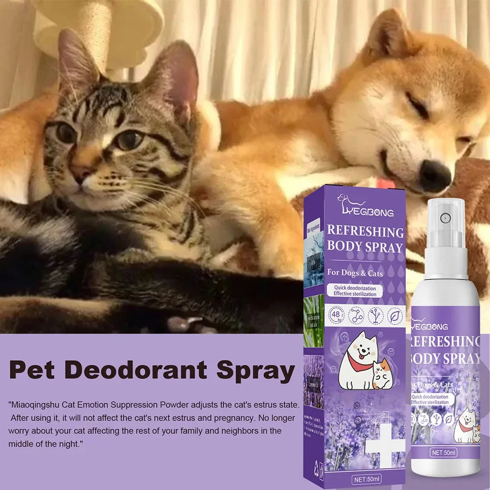 Lavender Oil Dog Deodorizer Spray Long Lasting Puppies Cats Dogs for