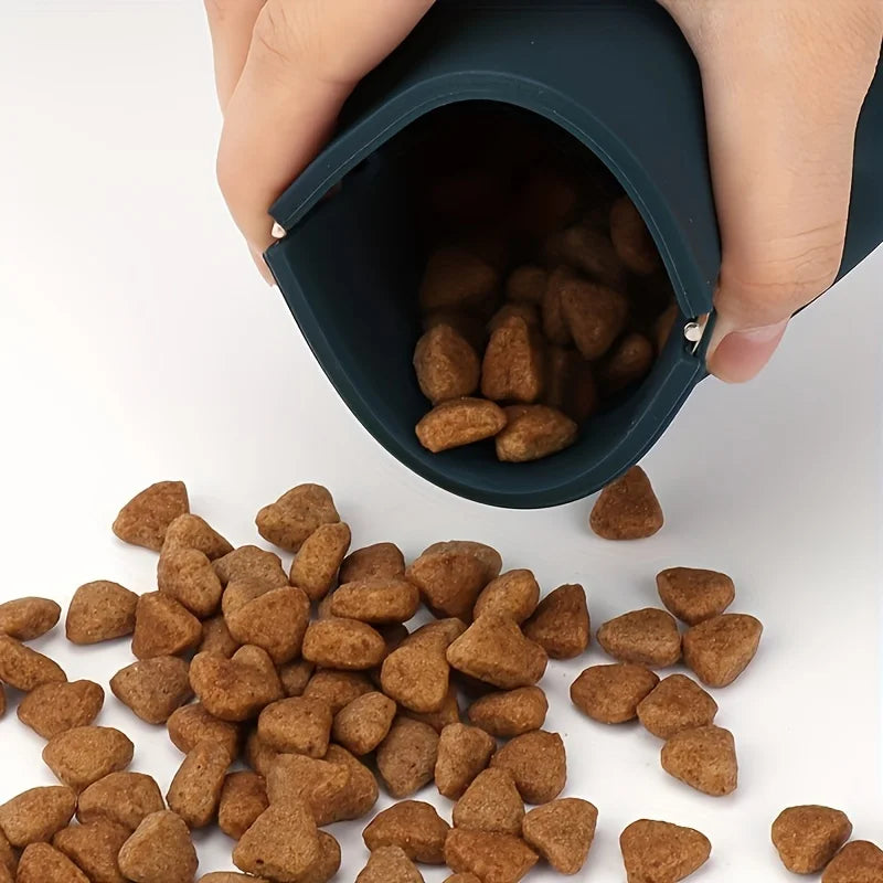 1pc Portable Silicone Dog Treat Bag Pet Dog Train Food Snacks Pockets