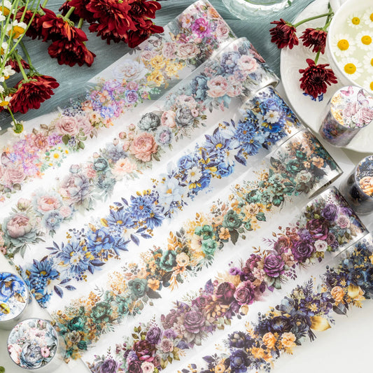 200cm/Roll PET Tape Flowers Four Seasons Series Plant Landscaping