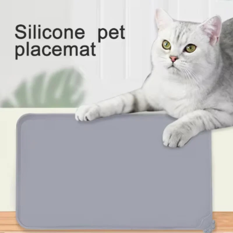 Silicone Pet Meal Mat Pet Waterproof and Anti Slip Cat Food Mat No