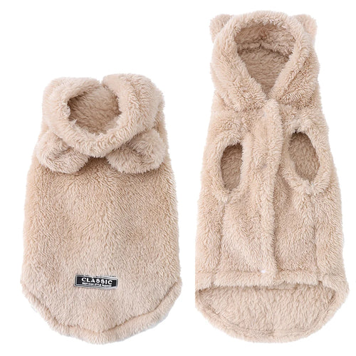 Fleece Warm Cat Costume For Winter Autumn Cute Soft Cats Clothes For