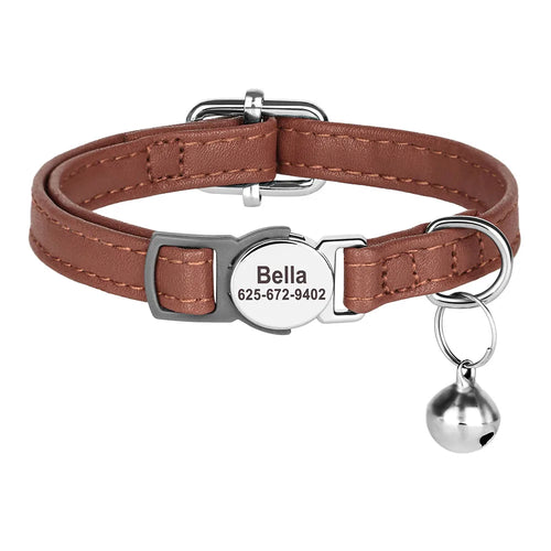 Cat Collar Free Personalized Kitten Collars Engraved Pet Puppy Name