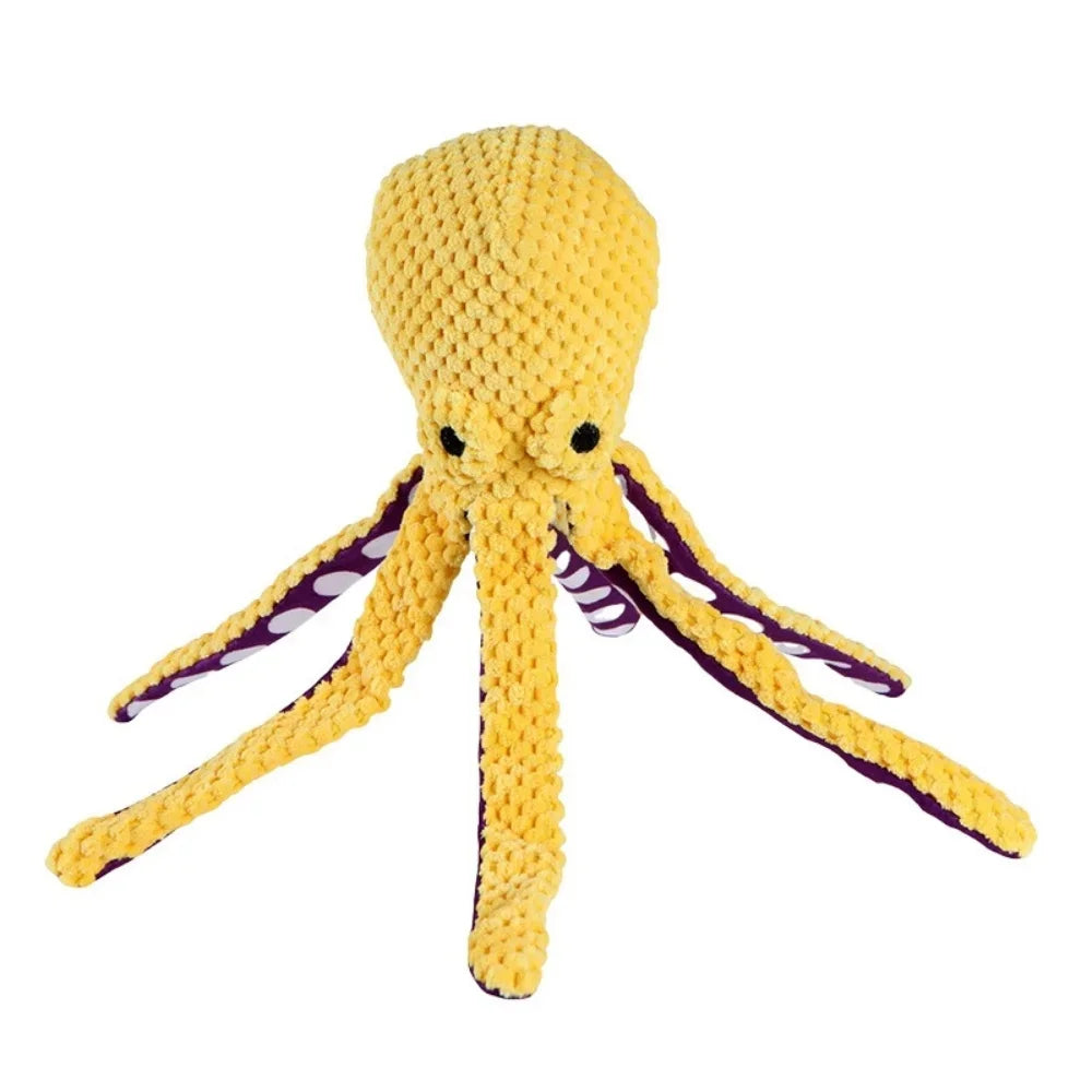 Pet supplies big octopus tough bite toy for gnawing and amusing; large