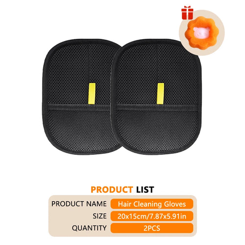 Reusable Double-Sided Pet Hair Removal Glove Anti-Static Grooming Tool