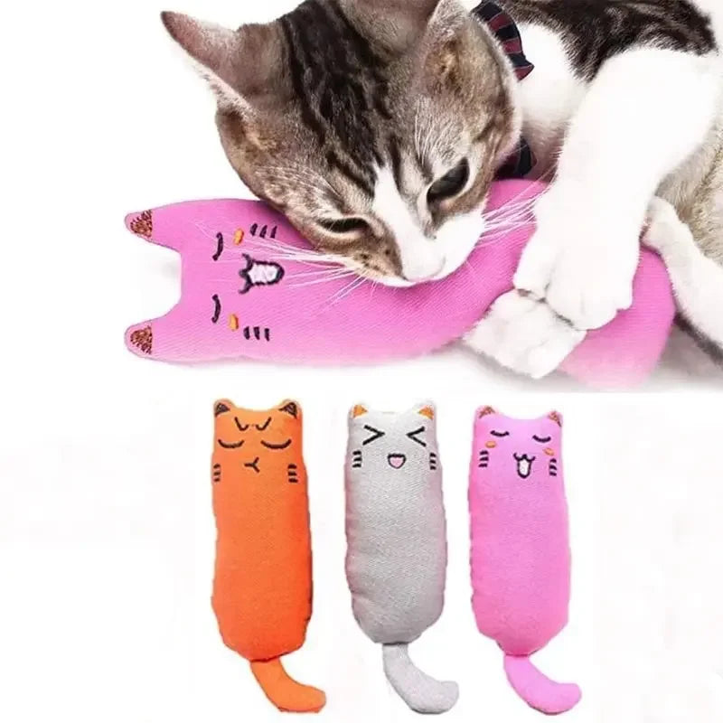 Catnip Toys Cute Thumb Plush Pillow Teeth Grinding Bite-resistant