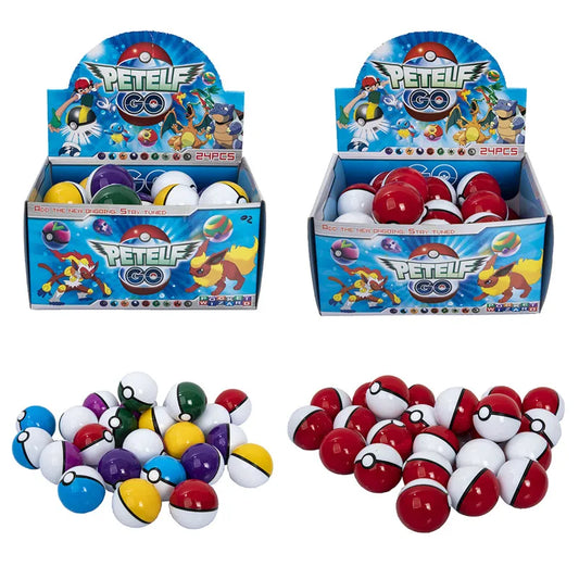 New 24Pcs /Set 5CM Pokemon PokeBall Model Anime Figure Pikachu Pocket