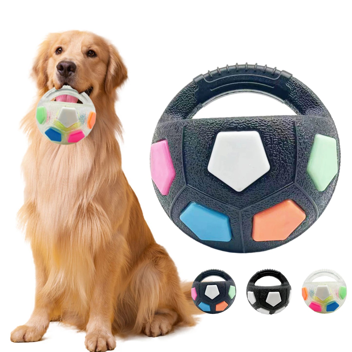 New football tennis ball shaped pet dog toys, durable teething relief