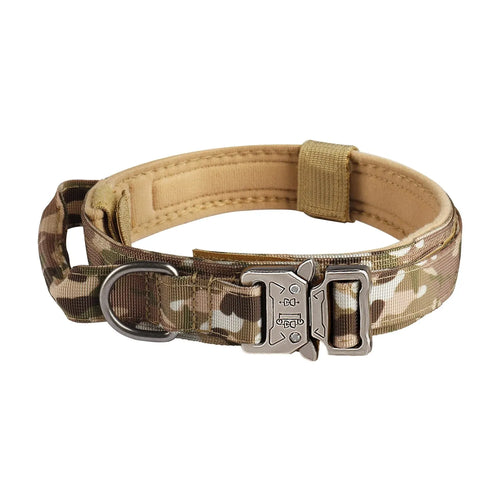 Pet Products Outdoor Tactical Dog Collar Metal Buckle Breathability