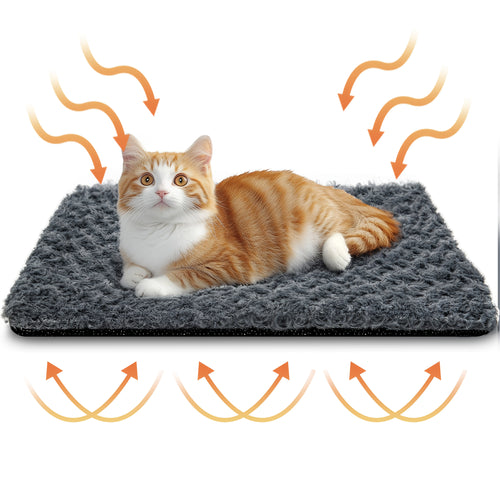 Self-Warming Pet Pad Blanket, Electric-Free Thermal Bed Mat, Anti-Slip
