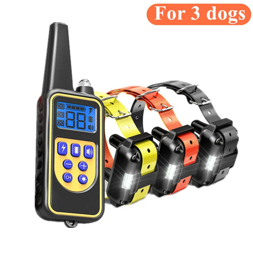 800m Digital Dog Training Collar Waterproof Rechargeable Remote