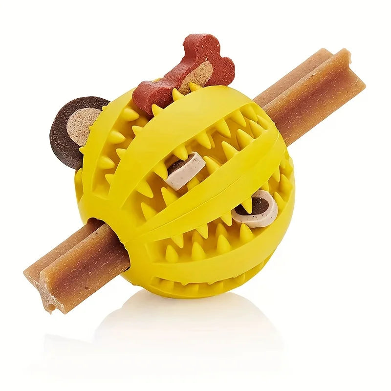Dog Ball Toy, Dog Food-Leaking Toy, Rubber Chew Toys For Dog, Molar
