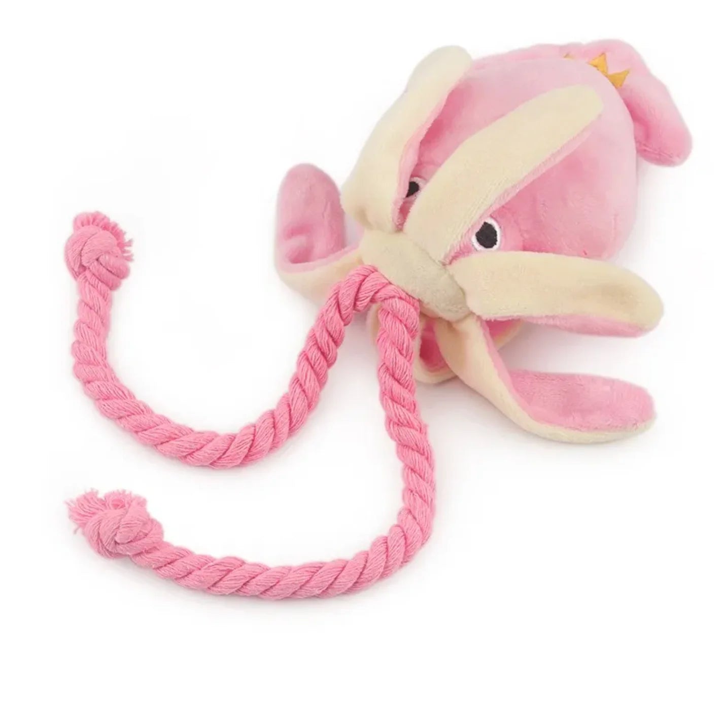 Squid Puppy Pet Dog Chew For Lovely Pink Teeth Cleaning Pet Toys