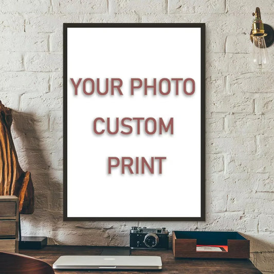 Custom Print Canvas Painting By Your Photo Canvas Poster Personal Gift
