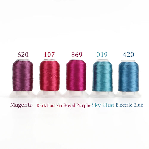 4/5 Brother Colors Set Premium Polyester Embroidery Thread 500 Meters