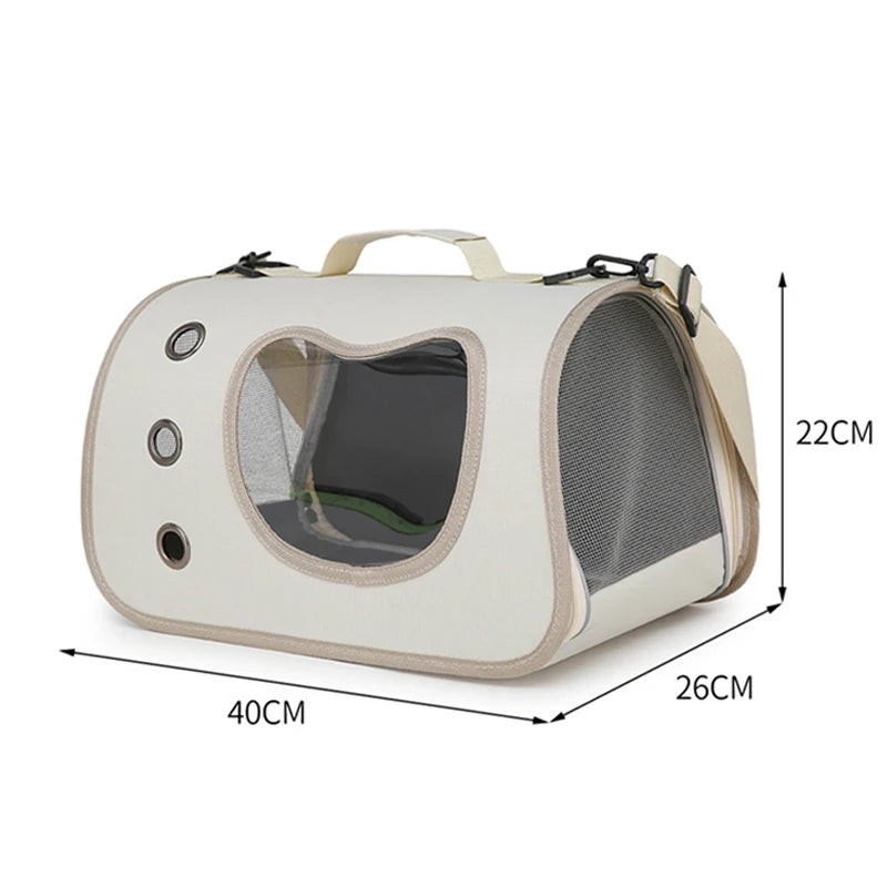 Portable Pet Carrier Bag for Small Dogs Cats Outdoor Foldable Cat Bag