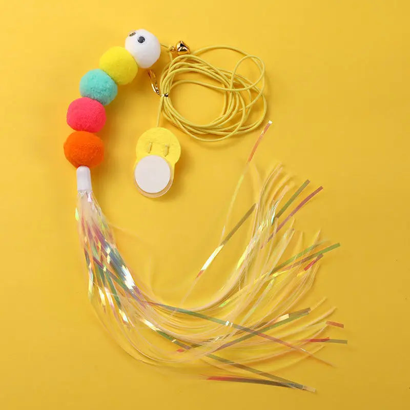 Interactive Cat Toy Hanging Simulation Teaser Wand Kitten Self-Play