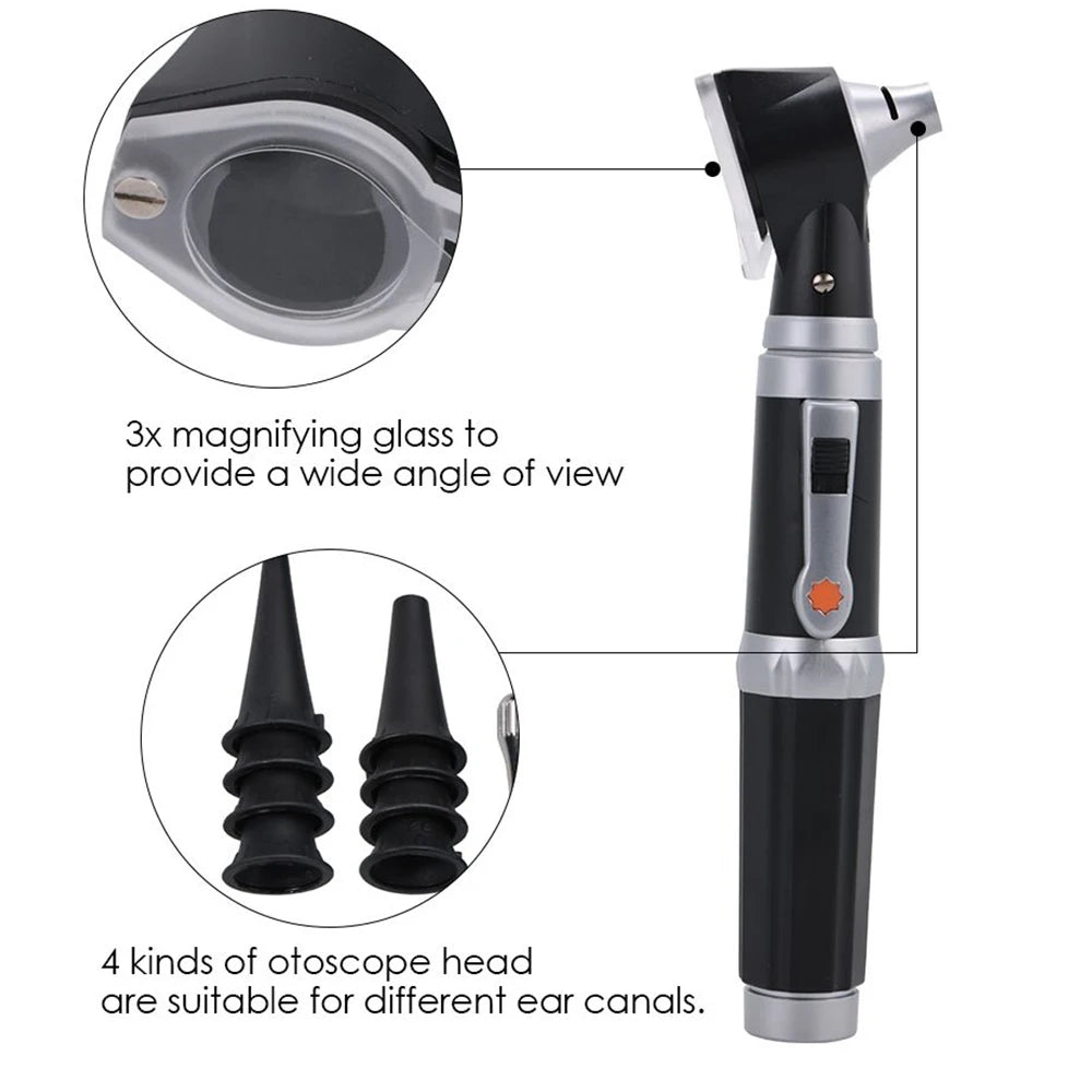 Professional Otoscope - Ear Scope with Light, Ear Infection Detector,