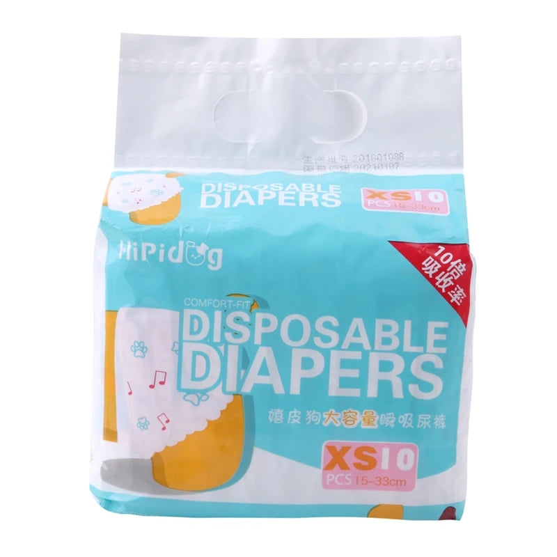 10/12PCS/pack Super Absorption Physiological Pants Dog Diapers For