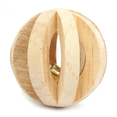 Cute Rabbit Roller Toys Natural Wooden Pine Dumbells Unicycle Bell