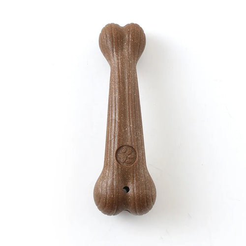 New Pet Teeth Grinding Toy Dog Interactive Bone Training Toy Bamboo