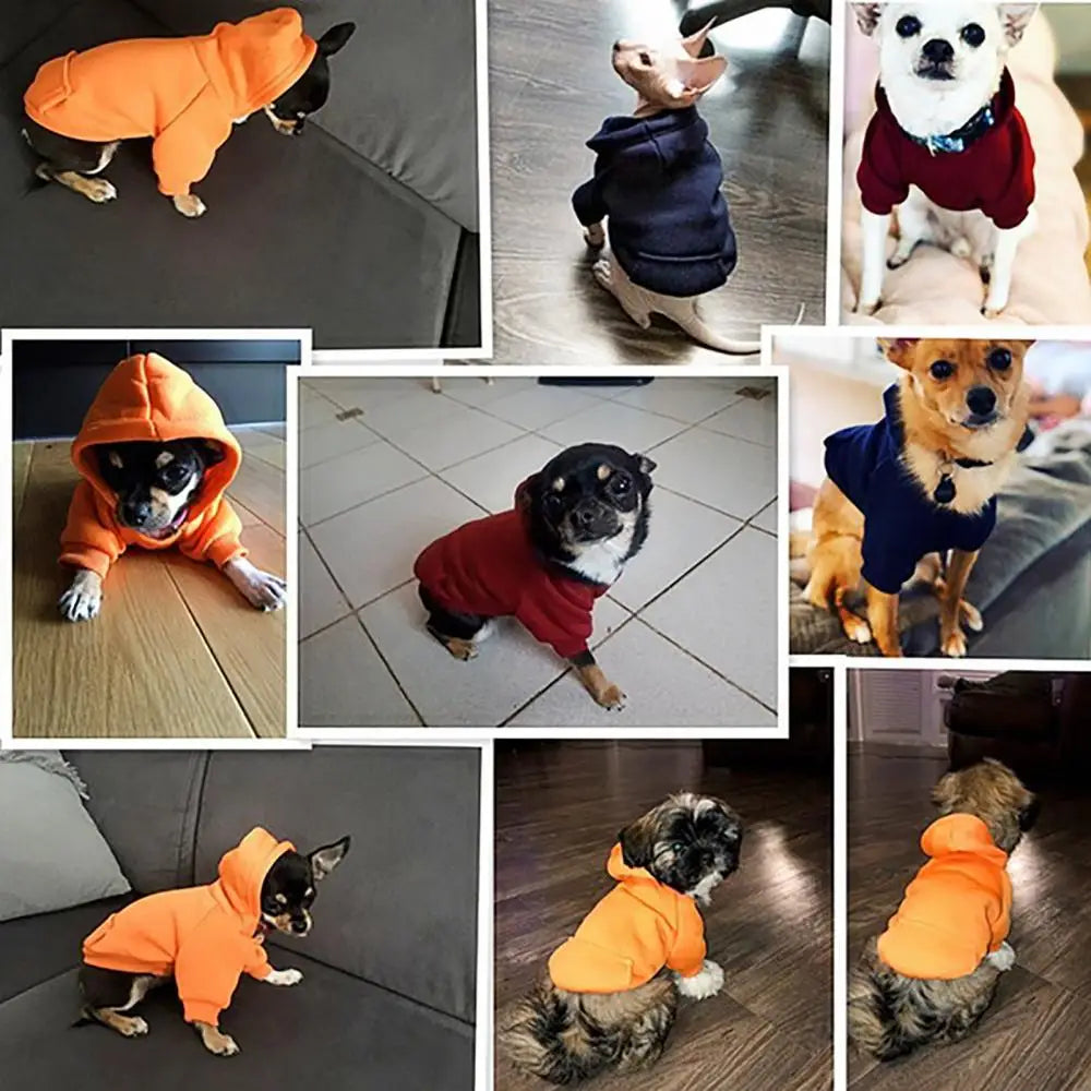 Winter Dog Hoodies Sweatshirt Jacket for Small and Medium Dog Pet Coat