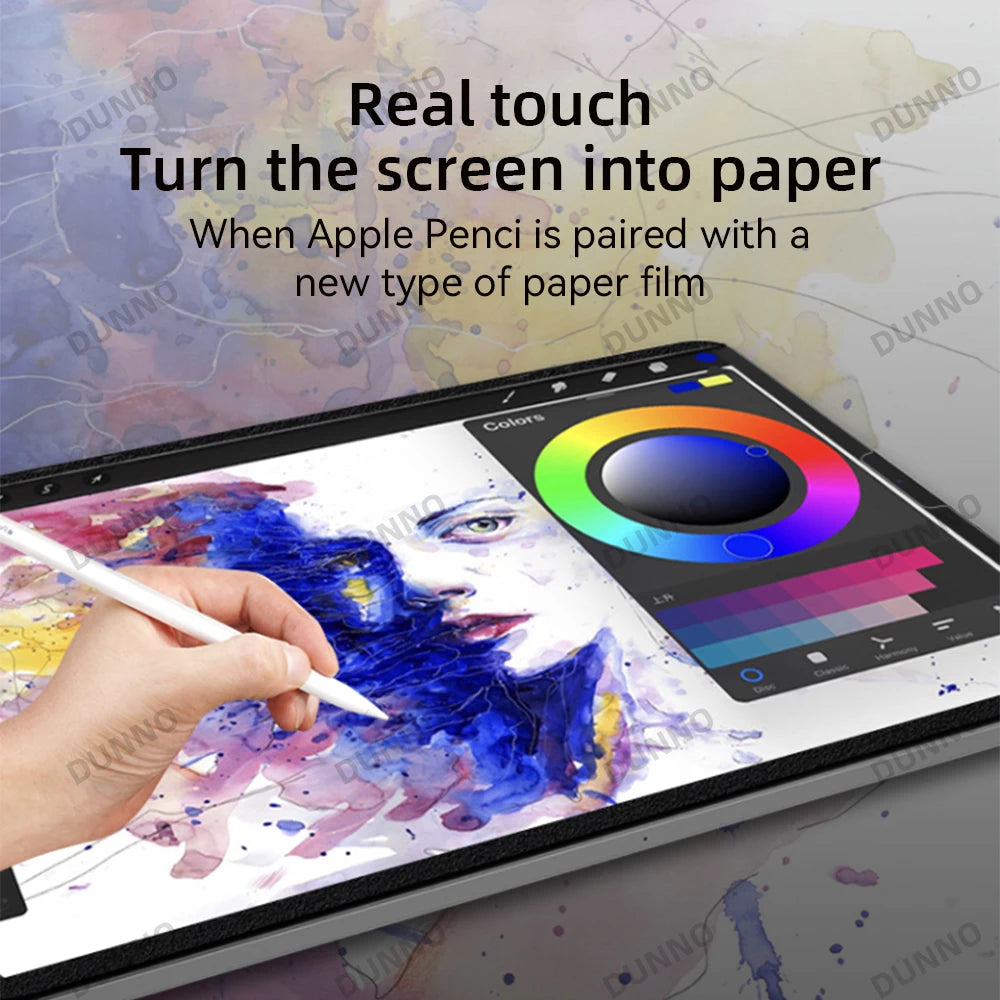 Paper Feel Screen Protector Film for iPad Air 11in 2024 Pro 11/12.9