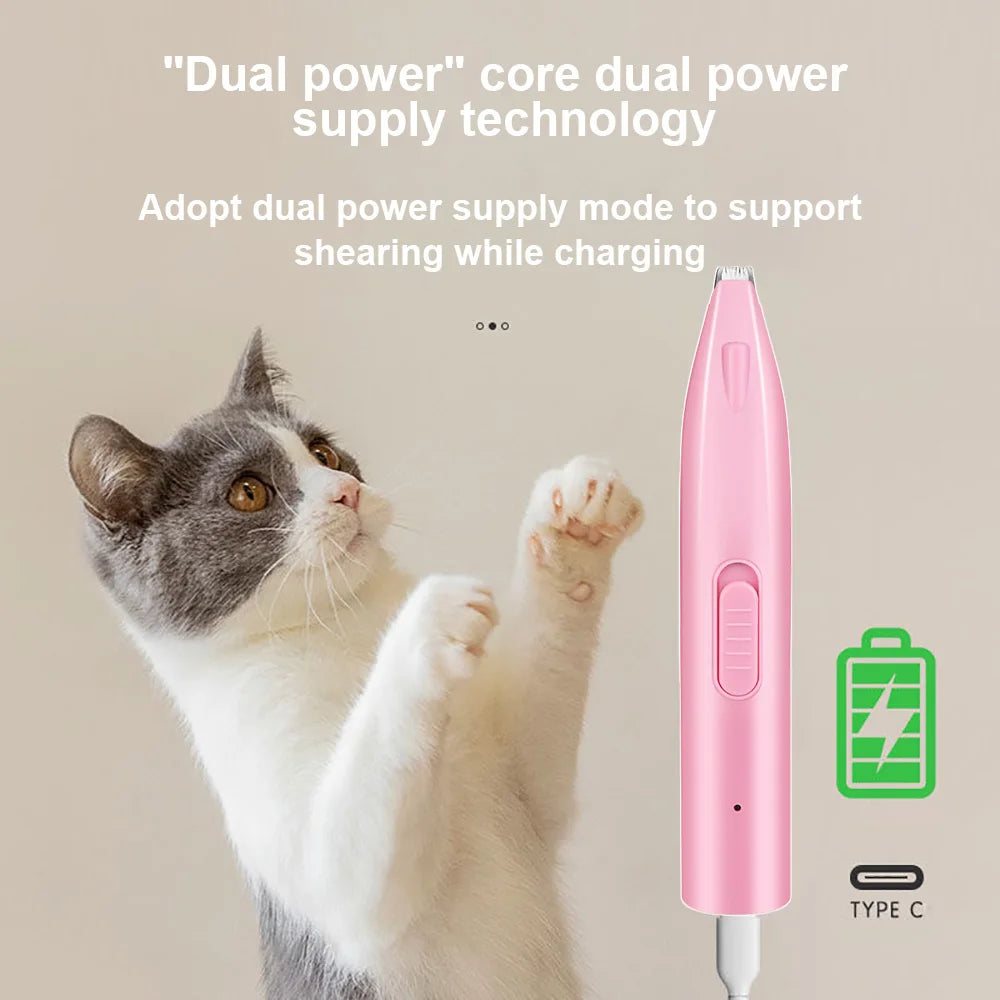 Dog Hair Trimmer Electric Dog Cutter Professional Pet Foot Hair