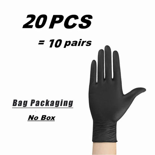 10-100PCS Gloves Black Washing Tableware Disposible Latex Free PVC