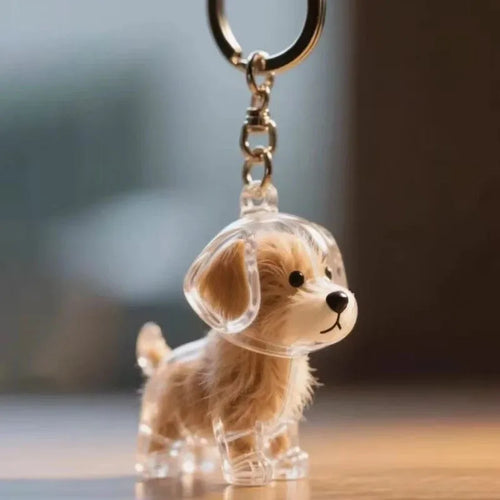 Hanging Pet Keychain Pendant Memorial Resin Cat/Dog Hair Storage