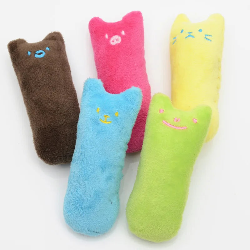Teeth Grinding Catnip Toys Funny Interactive Plush Cat Toy Pet Kitten