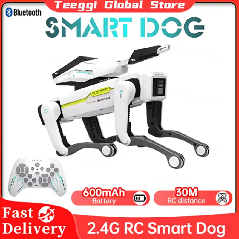 Hot New Electric RC Intelligent Robot Dog with Clip Multifunction RC