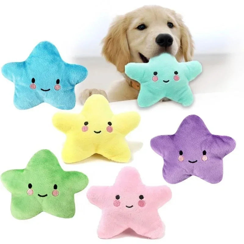 Pets Toys Plush Sounding Pentagram Toys Pets Chew Playing Fun Cute