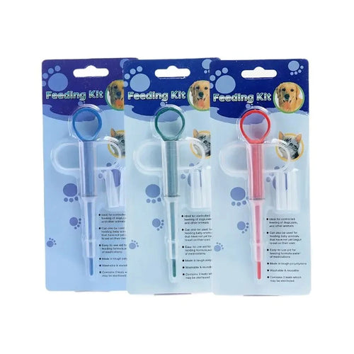 Pet Medicine Feeder Cat Tablet Syringe Feeder Soft Tip Dual Purpose