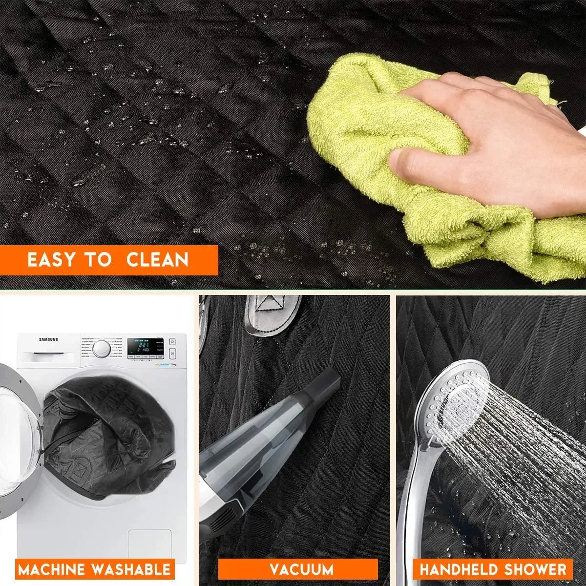Dog Car Rear Seat Protective Cover Waterproof Dirt Resistant Pet Seat