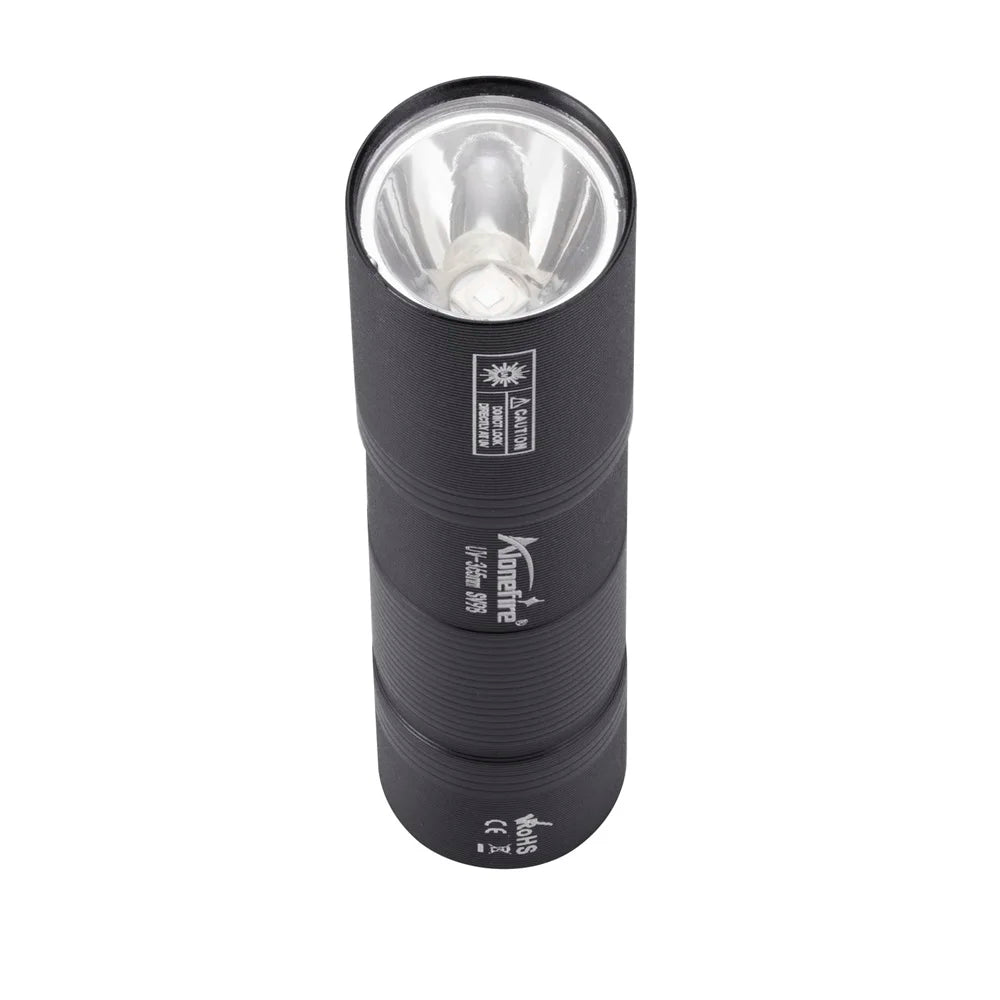 365nm UV Flashlight USB Rechargeable Mini Palm Ultraviolet Nail lamp