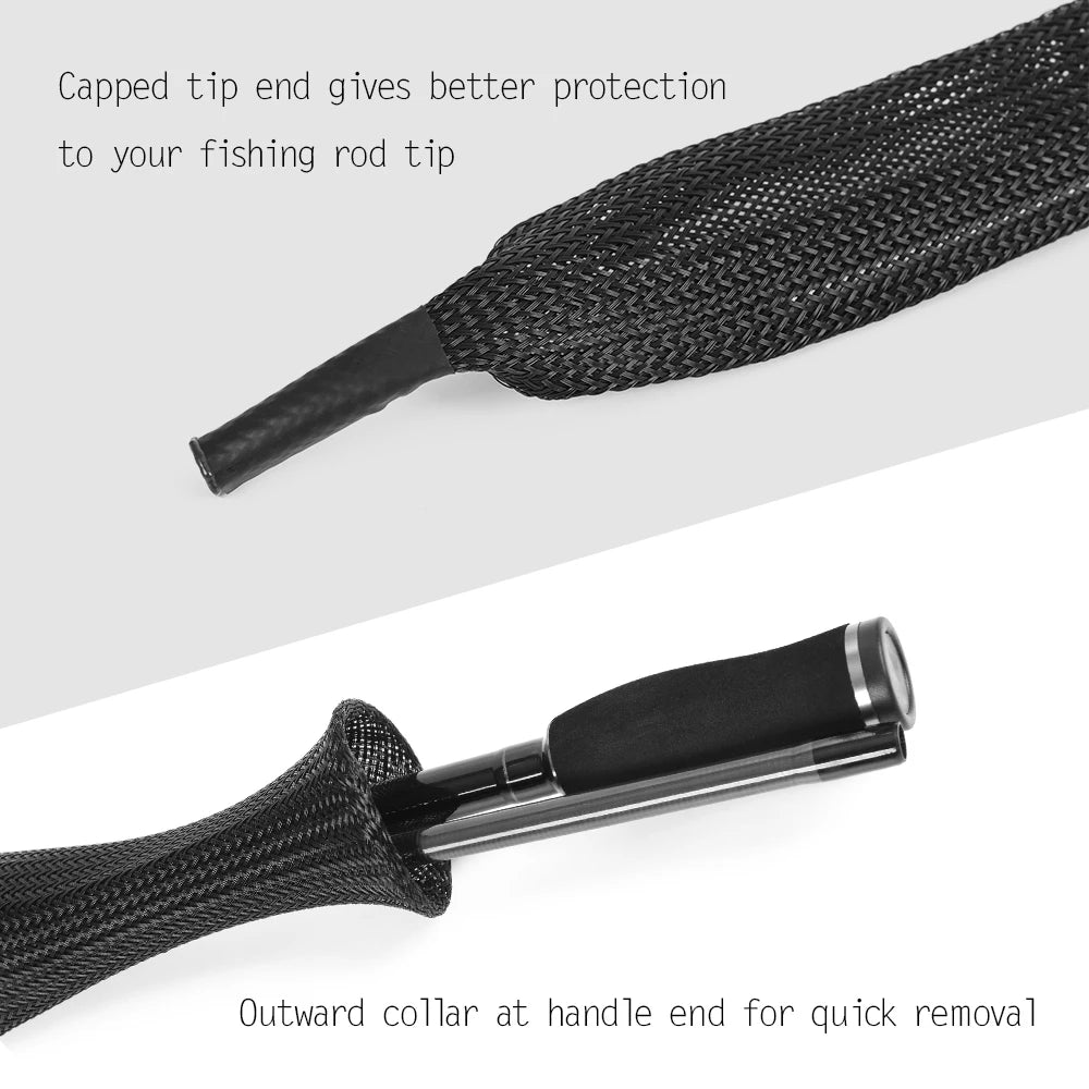 Fishing Rod Cover Spinning Rod Sleeve Cover Fishing Pole Sock Pole