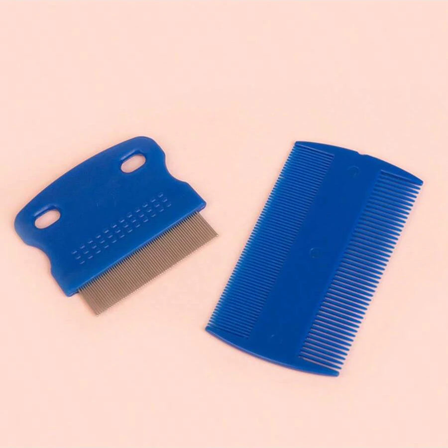 4 Pack Flea Lice Comb, Stainless Steel Dog Cat Grooming Combs with