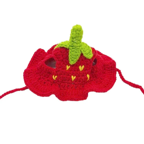 Cat Hats for Pets Handmade Cat Hat Elastic Woven Cap Pet Party Role