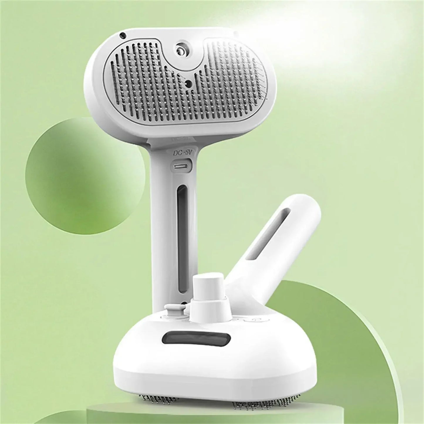 Steamy Dog Brush Electric Spray Cat Hair Brush 3 in1 Dog Steamer Brush