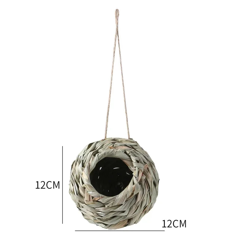 2024 New Birds Nest Bird Cage Grass Egg Cage Bird House Outdoor