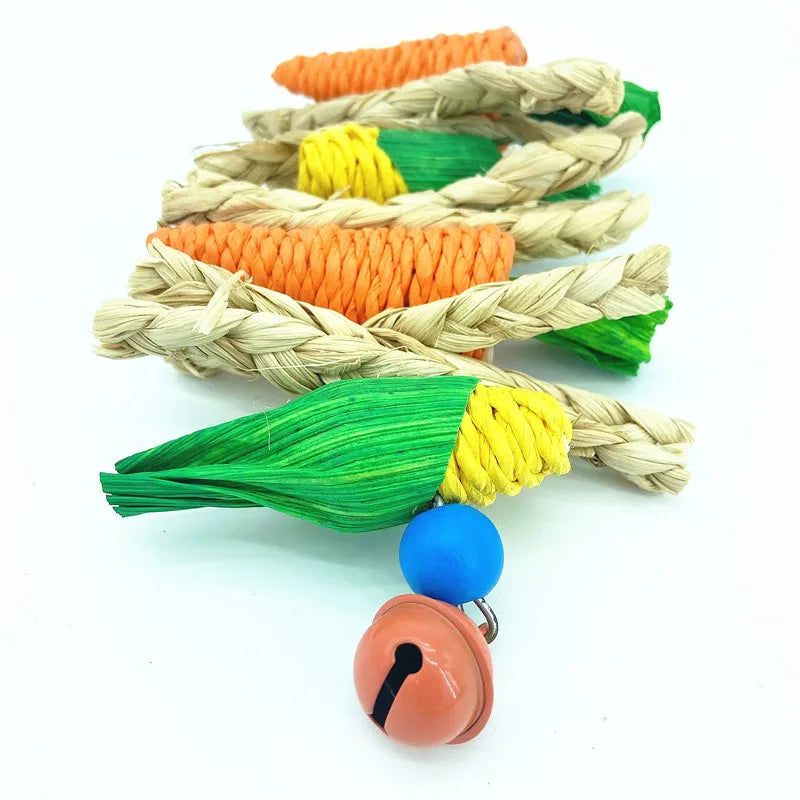 1pc Random Color & Style Handmade Woven Vine, Carrot & Corn Shaped
