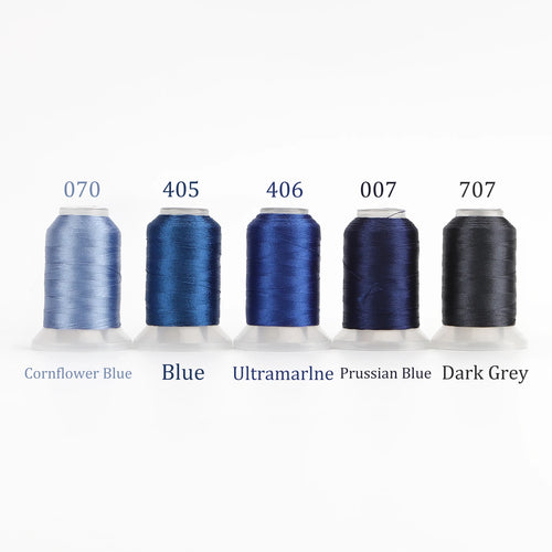 4/5 Brother Colors Set Premium Polyester Embroidery Thread 500 Meters