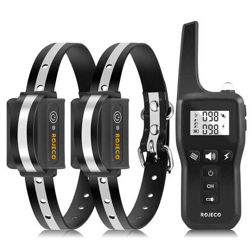 ROJECO 1000m Electric Dog Training Collar Remote Control Waterproof