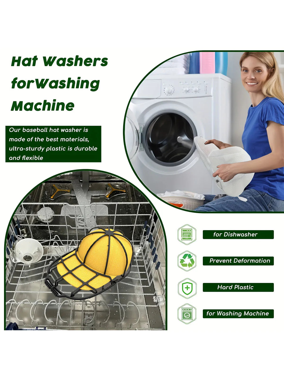 2Pcs/set Hat washing set, baseball duckbill cap, washing and sun