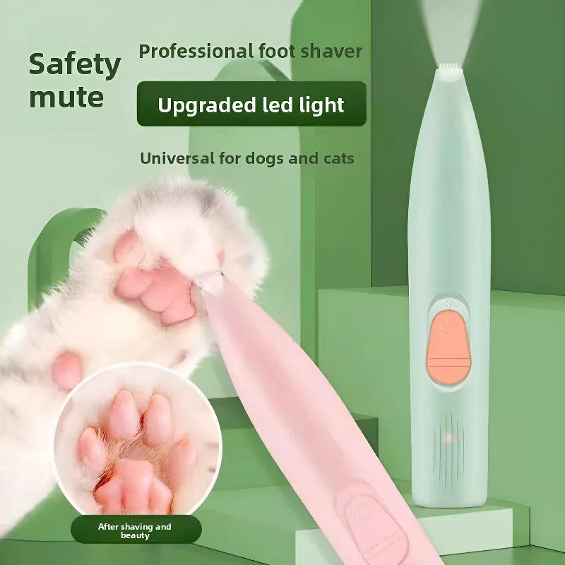 Pet electric clipper, pet foot hair trimmer, 360 ° pet hair trimmer,