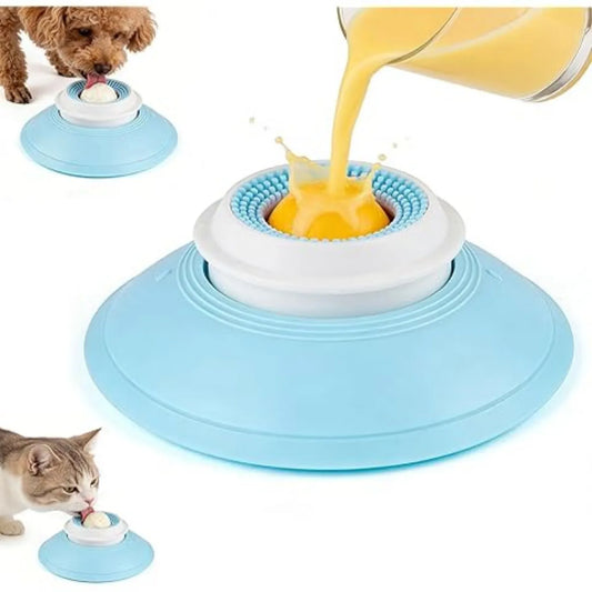 Dog/cat licking bowl, pet licking toy slow food bowl, non-slip licking