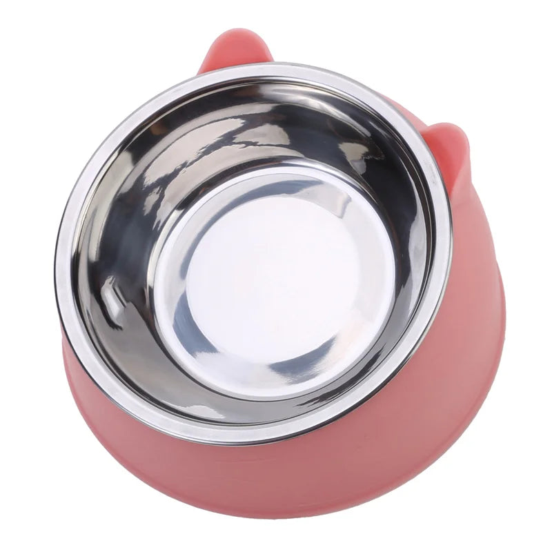 1/2/5pcs Cat Bowl Creative Inclined Kitten Puppy Food Feeding Bowls